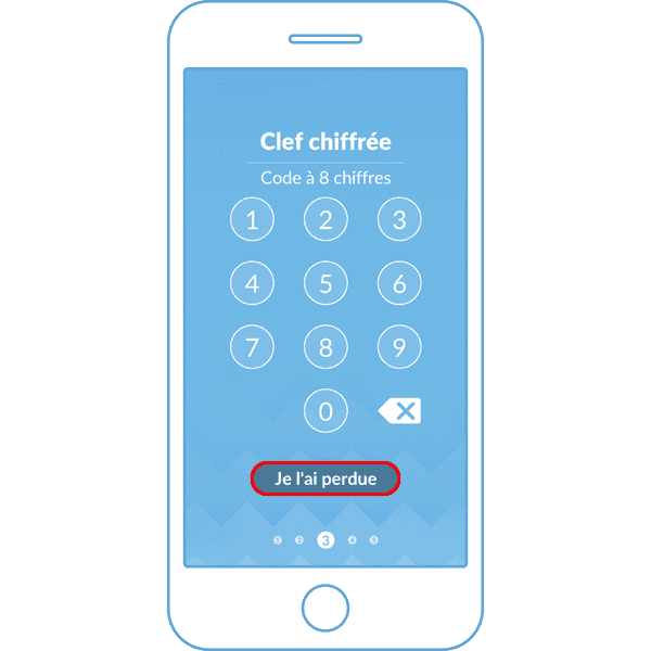 Cliquez sur le bouton "Je l'ai perdue"